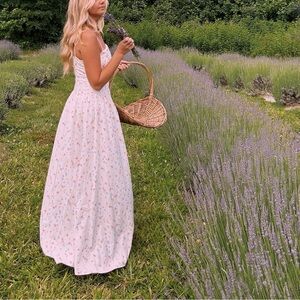 Floral White Maxi Dress